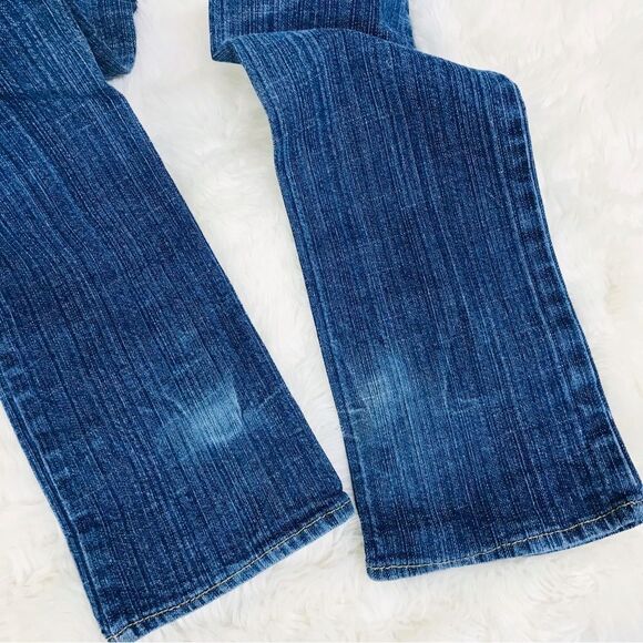 LEVI’S Girls‎ Skinny Jeans Slim Fit Dark Wash Distressed Size 16 Slim - Picture 8 of 13